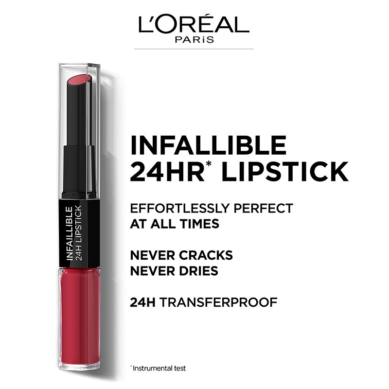 Loreal Paris Infallible 2StepLipstick Franchise 04Benefits